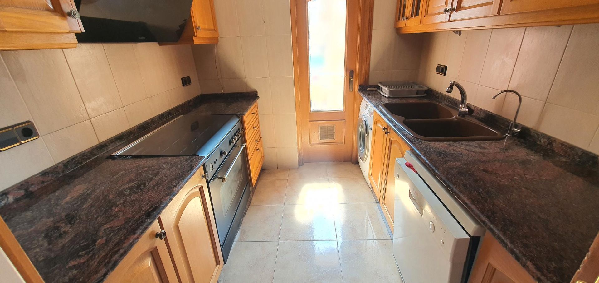 Kitchen of Flat for sale in  Valencia Capital  with Air Conditioner, Furnished and Balcony