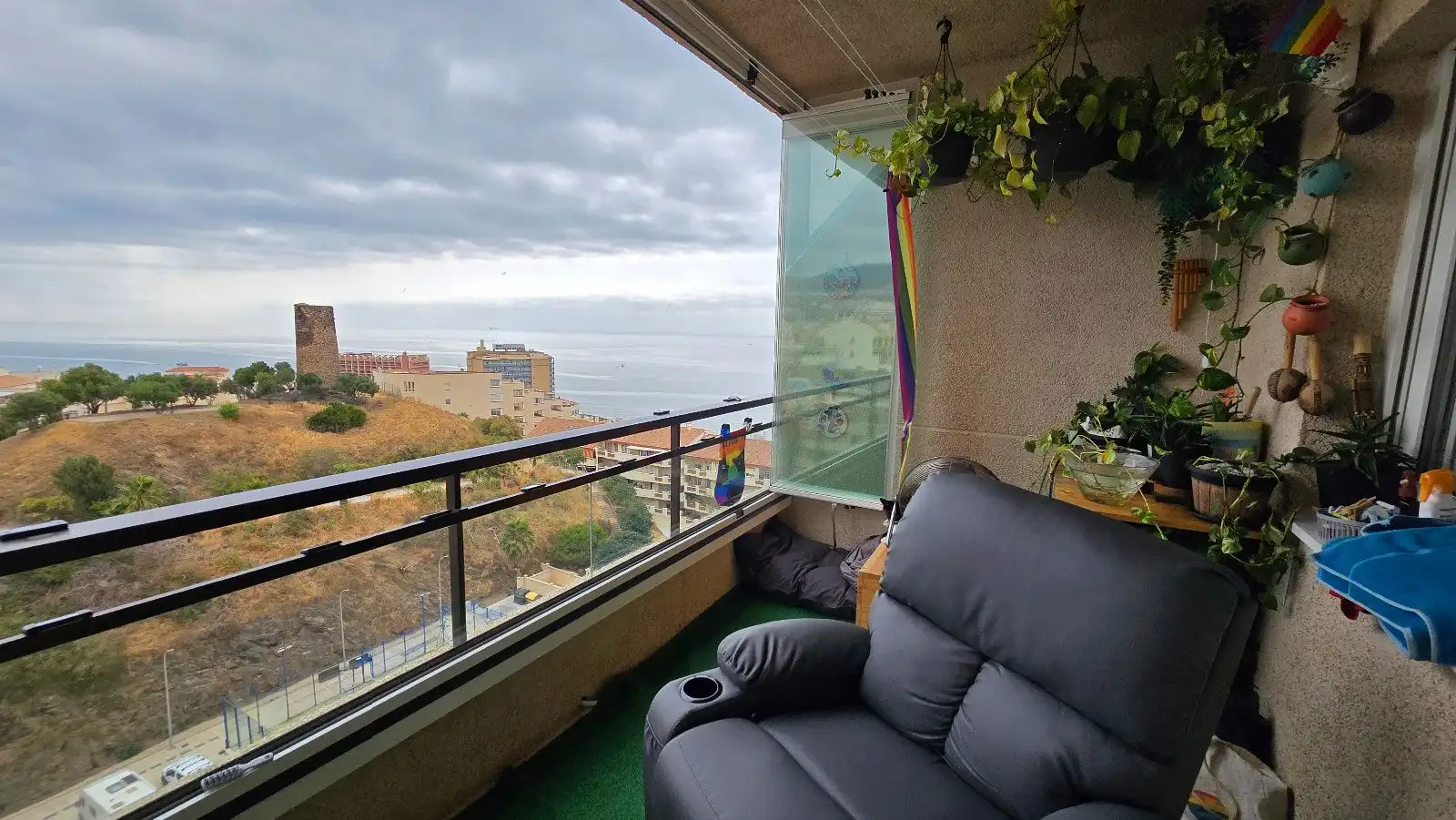 Balcony of Flat for sale in Benalmádena  with Air Conditioner, Heating and Swimming Pool