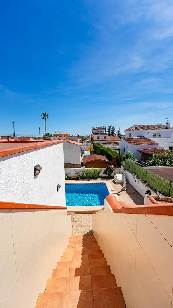 Piscina de Casa adosada en venta en Torrevieja con Jardín privado, Trastero y Piscina