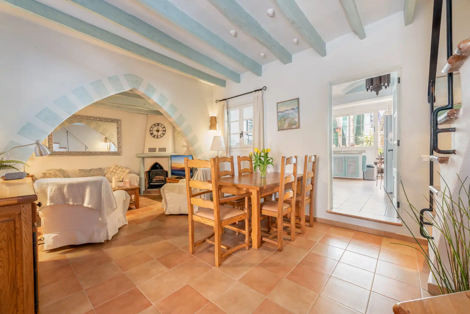 Dining room of Detached homes for sale in Pollença  with Air Conditioner and Furnished