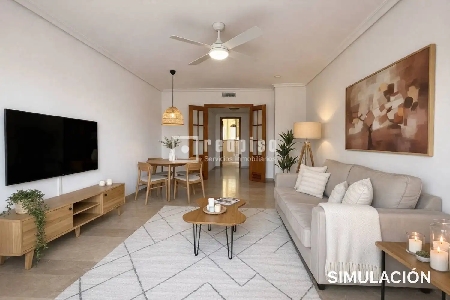 Sala de estar de Piso en venta en Torremolinos con Aire acondicionado, Jardín privado y Terraza