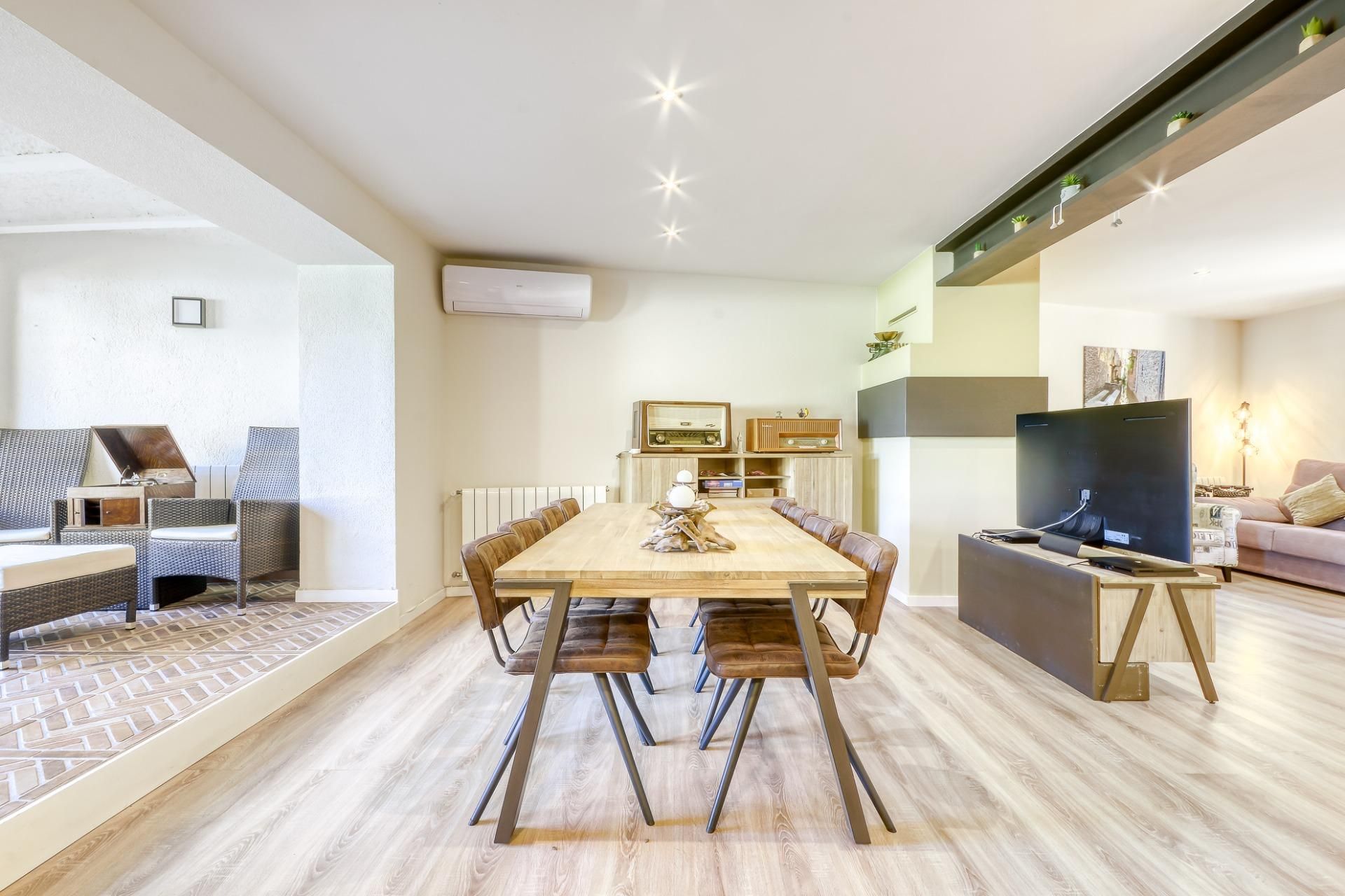 Dining room of House or chalet to rent in Sant Llorenç de la Muga  with Air Conditioner, Heating and Private garden