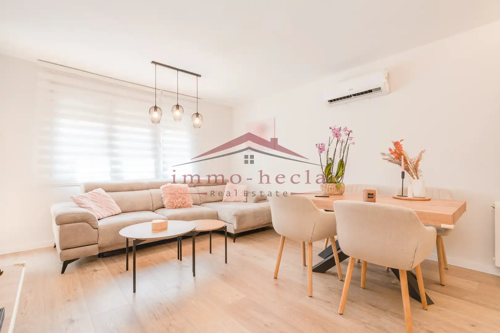 Wohnzimmer von Wohnung zum Verkauf in Santa Margarida de Montbui mit Heizung und Balkon