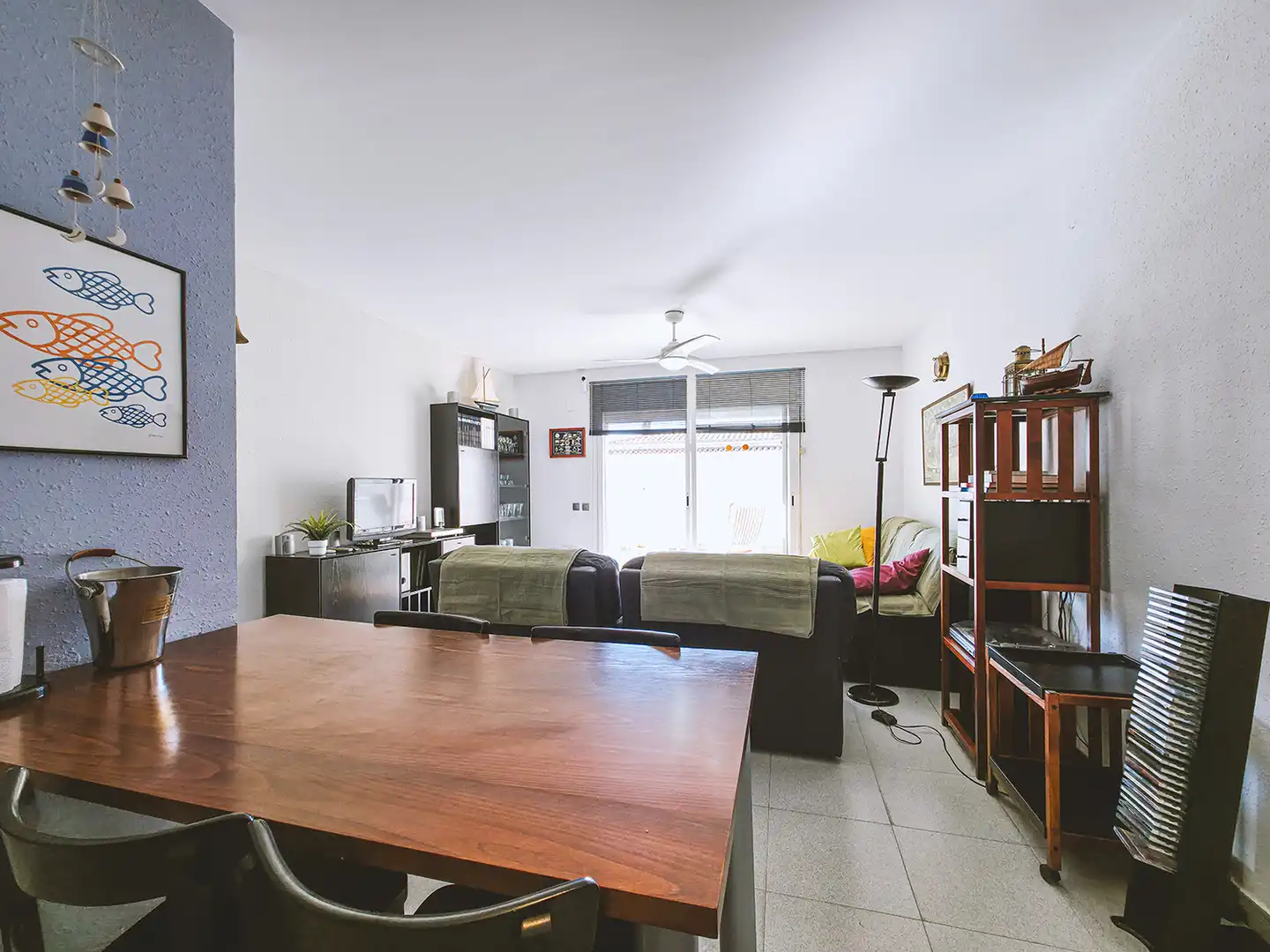 Sala d'estar de Pis de lloguer en Sant Pol de Mar amb Terrassa, Moblat i Forn