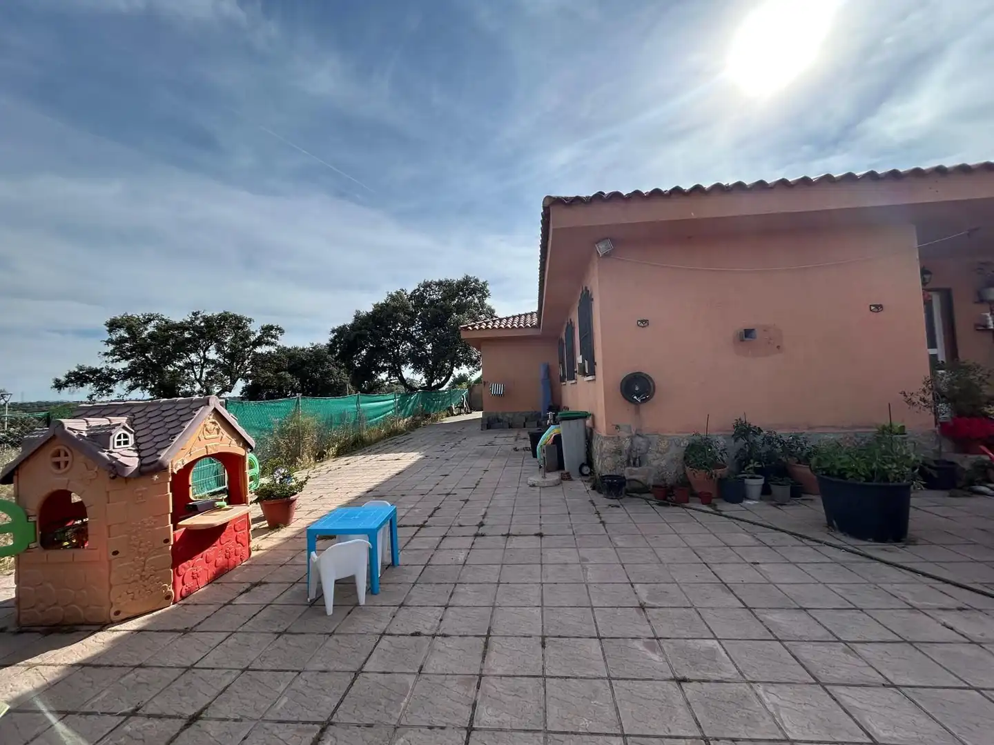 Terraza de Casa o chalet en venta en San Román de los Montes con Calefacción, Jardín privado y Piscina