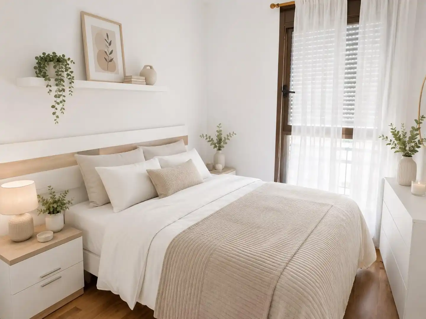 Bedroom of Flat for rent in Vigo   with Heating, Parquet flooring and Storage room