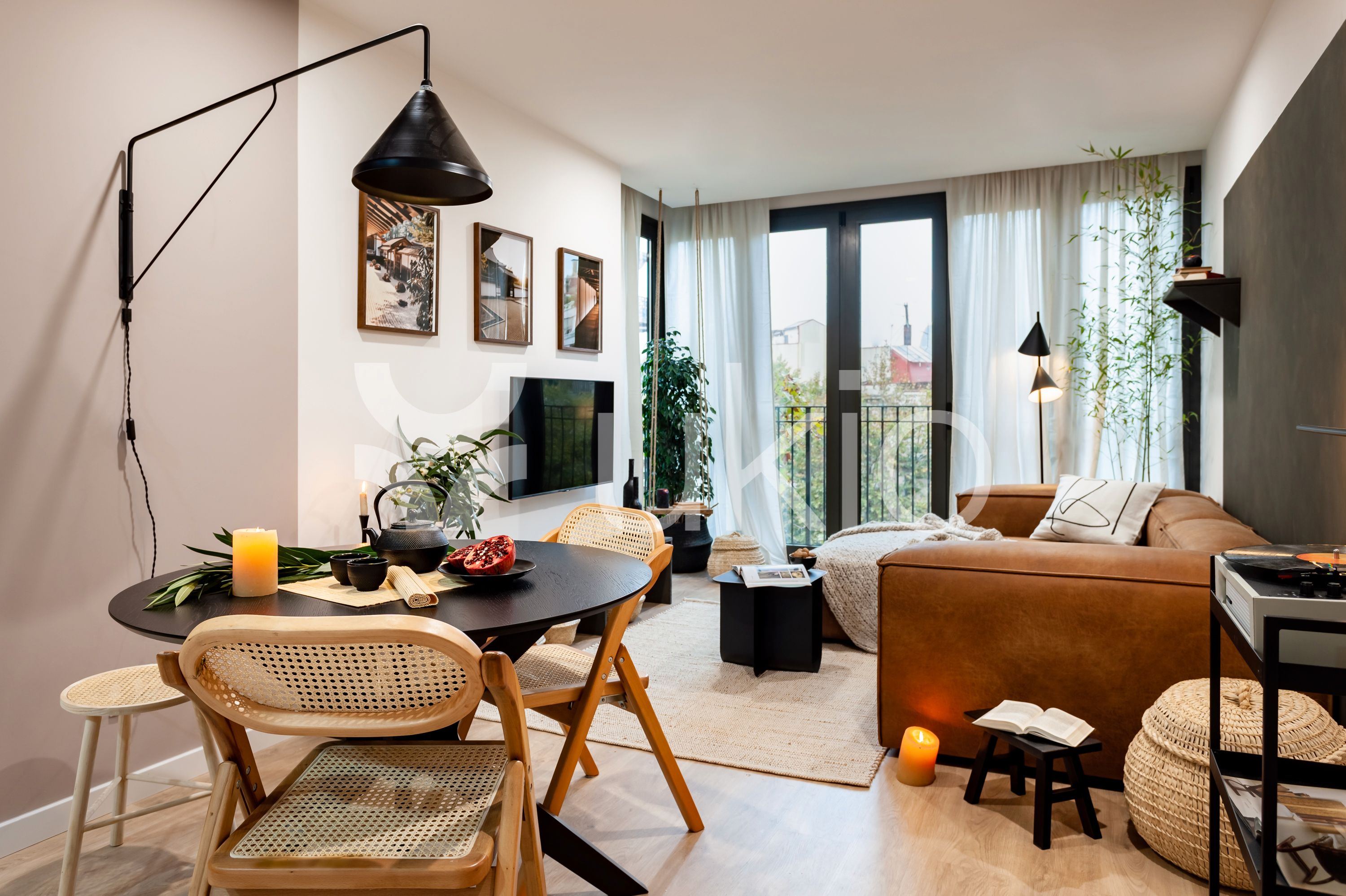 Living room of Apartment to rent in  Barcelona Capital  with Air Conditioner, Heating and Furnished