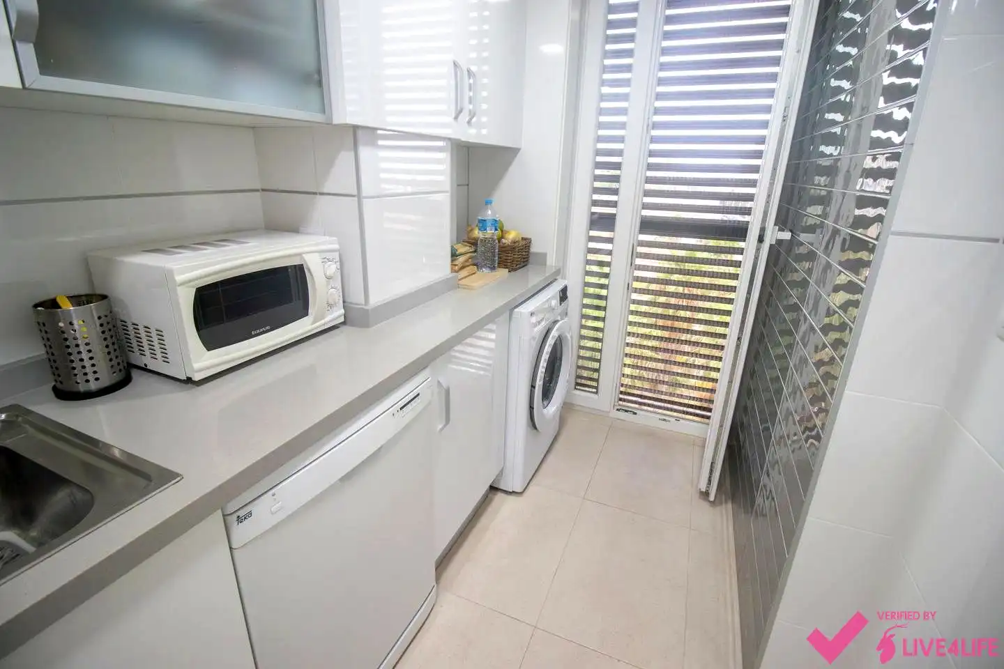 Küche von Wohnung zur Miete in Alboraya mit Klimaanlage, Terrasse und Möbliert