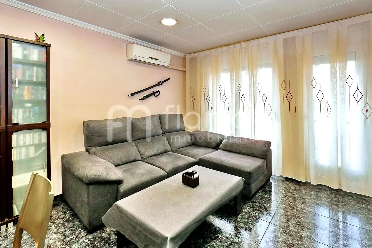 Sala de estar de Piso en venta en Sabadell con Aire acondicionado
