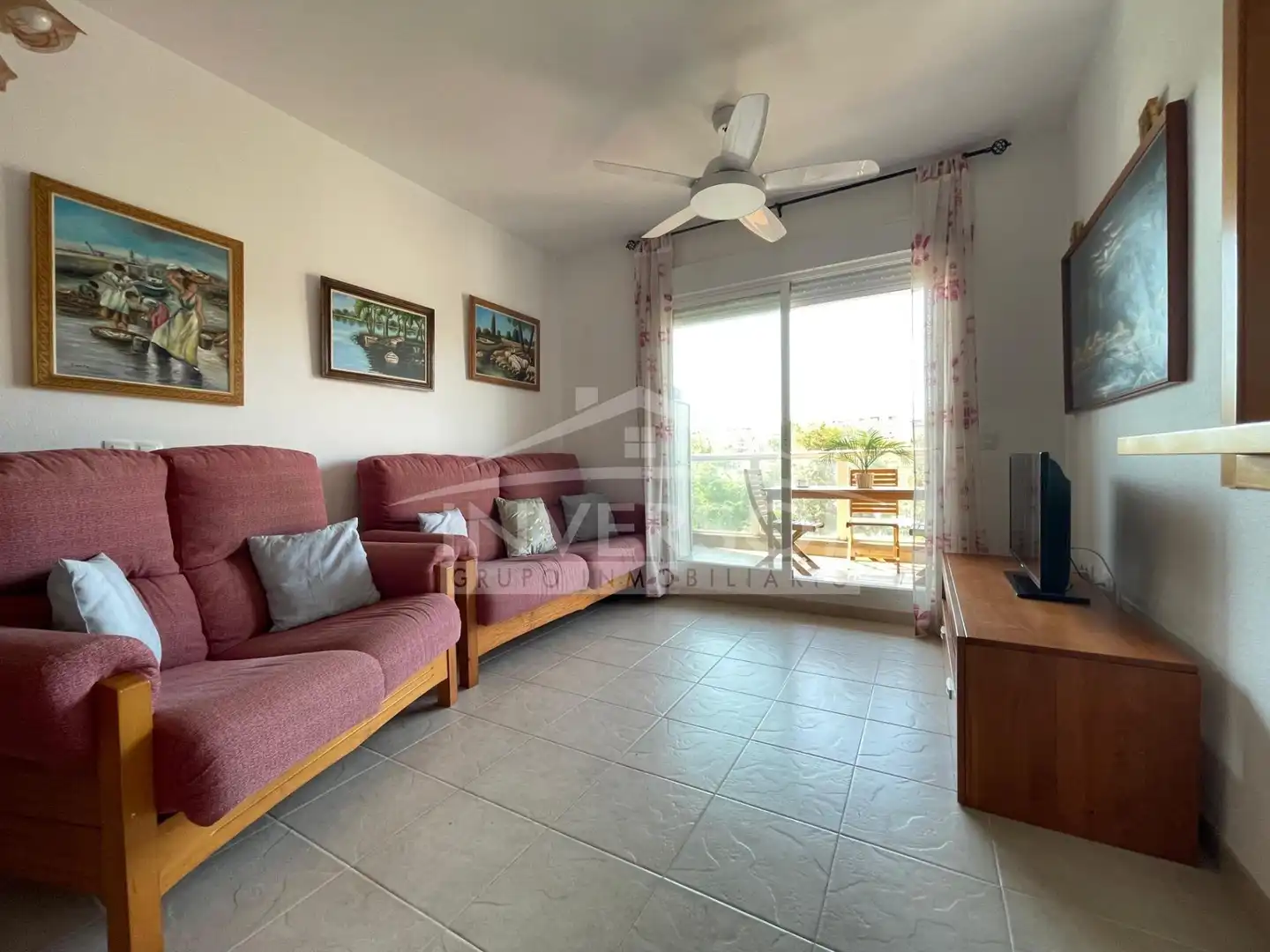 Sala de estar de Piso en venta en El Ejido con Terraza, Amueblado y Horno