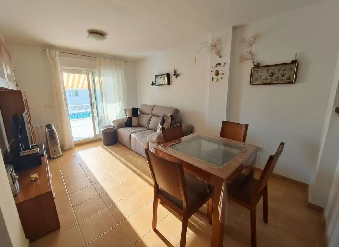 Wohnzimmer von Erdgeschoss zum Verkauf in Alcanar mit Terrasse, Möbliert und Gemeinschaftspool
