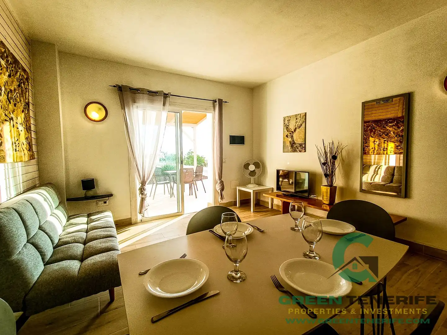 Dining room of Flat for rent in Guía de Isora  with Terrace and Furnished