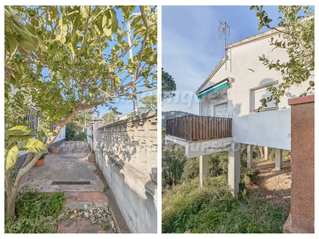 Vista exterior de Casa o xalet en venda en Lloret de Mar amb Jardí privat, Terrassa i Balcó