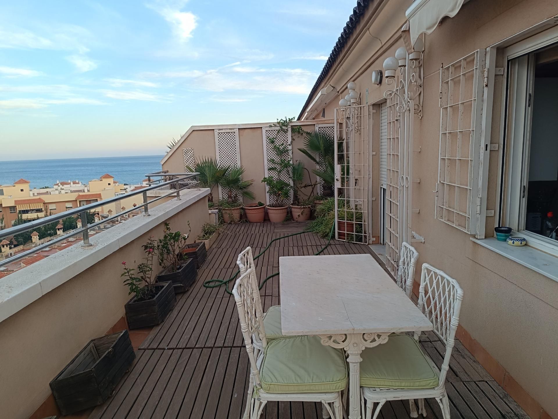 Terrace of Attic for sale in Roquetas de Mar  with Air Conditioner, Terrace and Community pool