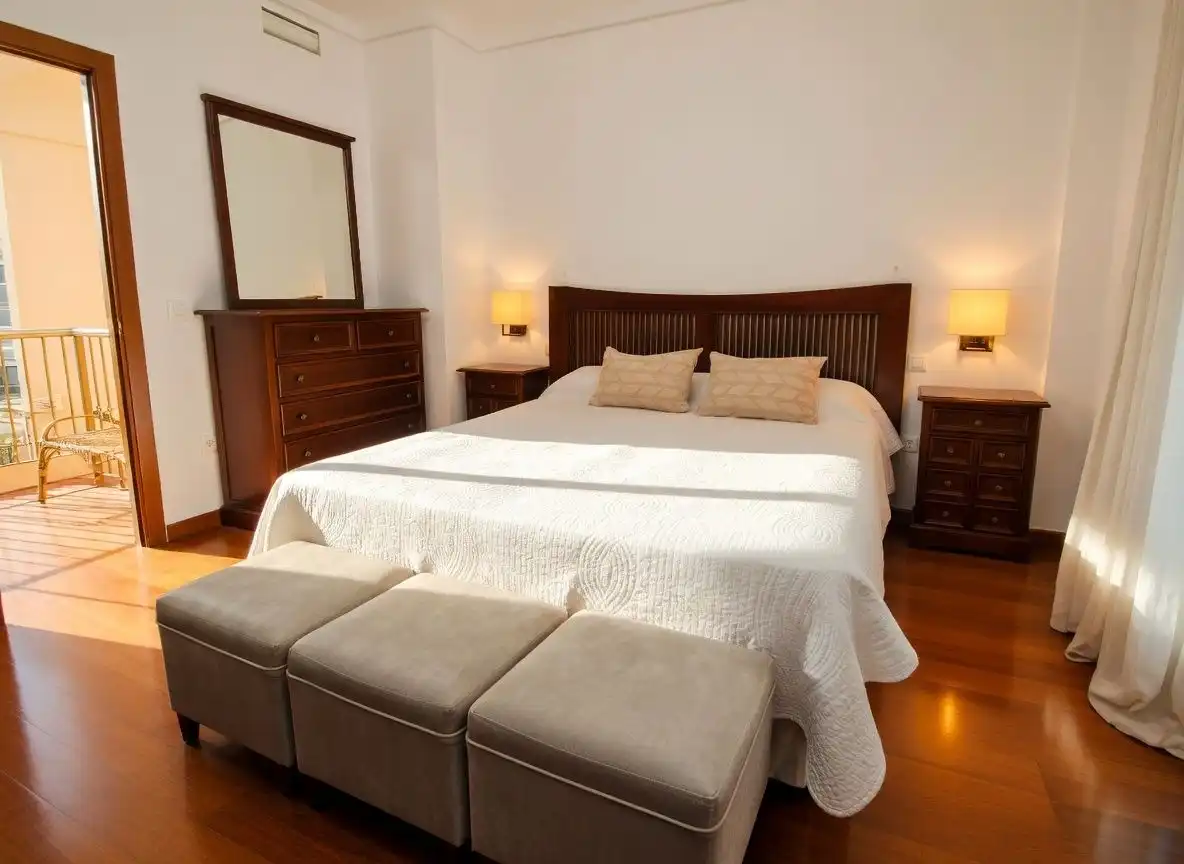 Dormitori de Casa adosada de lloguer en Mérida amb Aire condicionat, Calefacció i Parquet