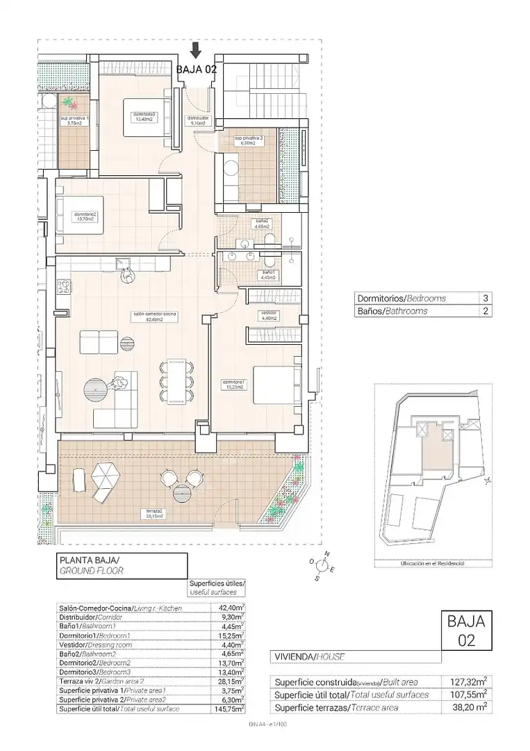 Apartment with terrace for sale in Hondón de las Nieves / El Fondó de les Neus, imagen 39
