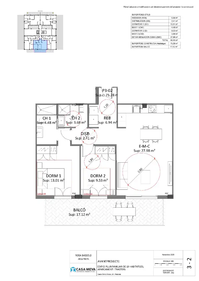 Wohnung zum Verkauf in Palamós mit Klimaanlage, Heizung und Terrasse