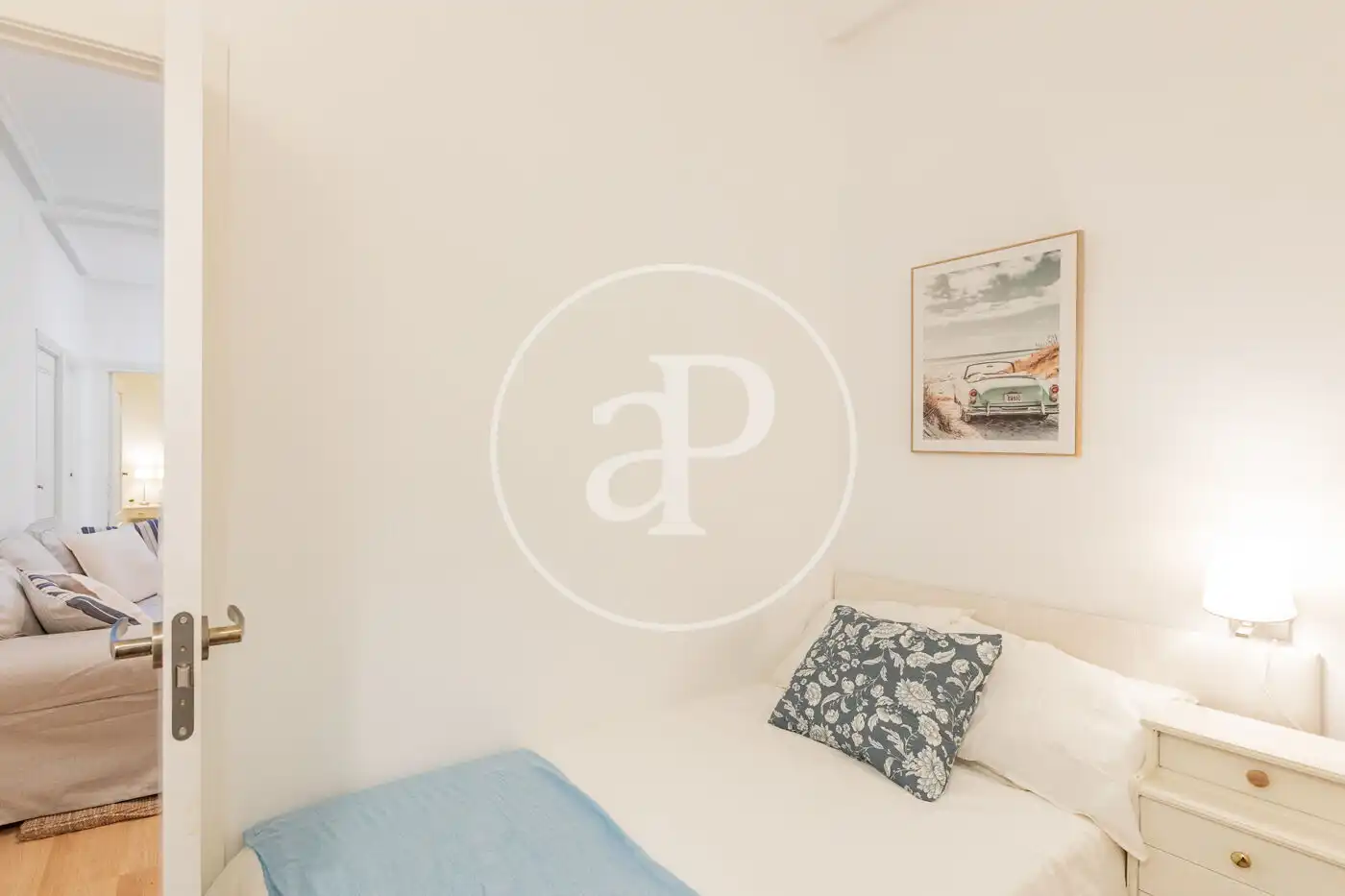 Bedroom of Flat for rent in Madrid  with Heating and Furnished