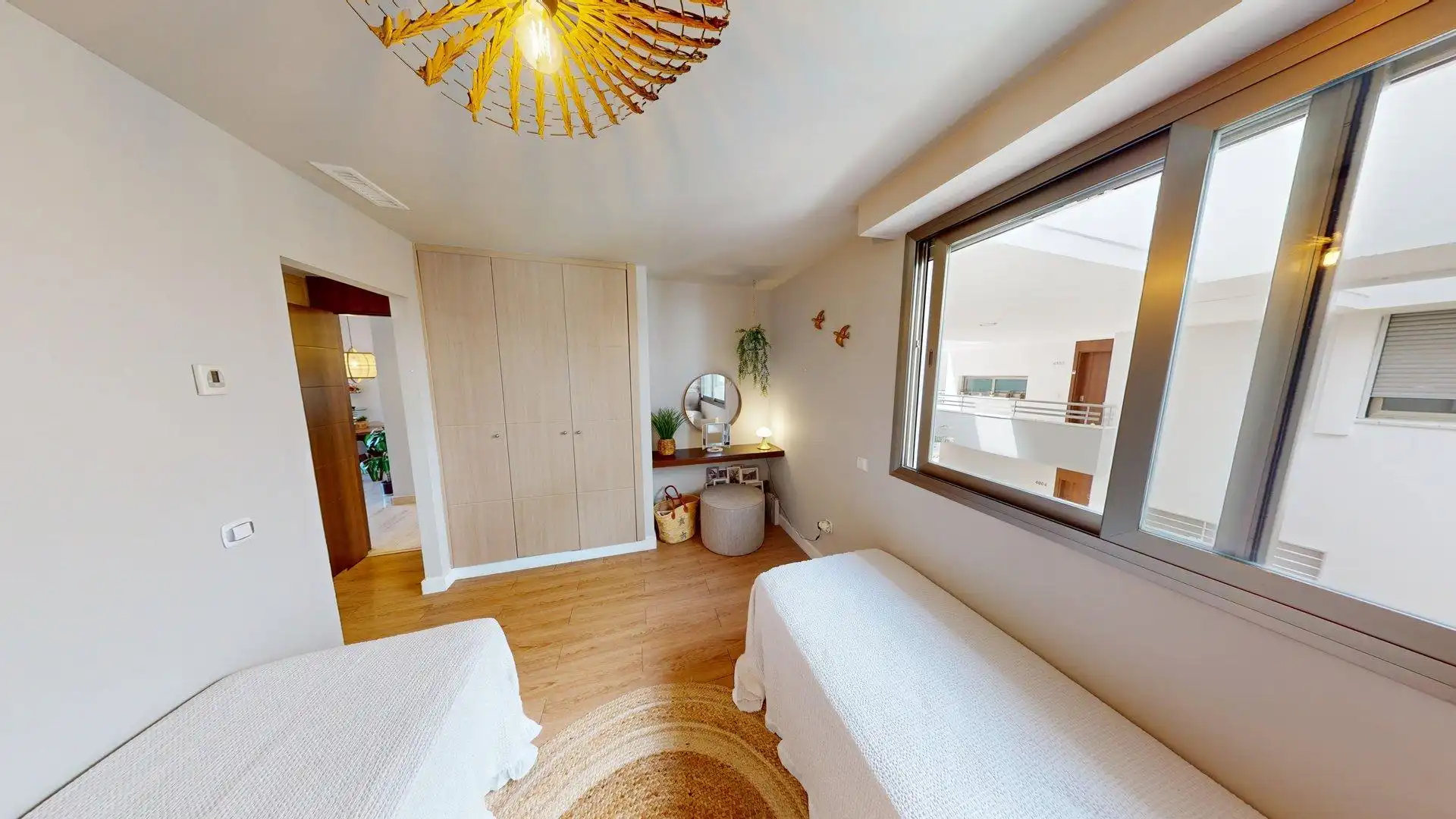 Schlafzimmer von Wohnung zum Verkauf in Mijas mit Klimaanlage, Heizung und Privatgarten