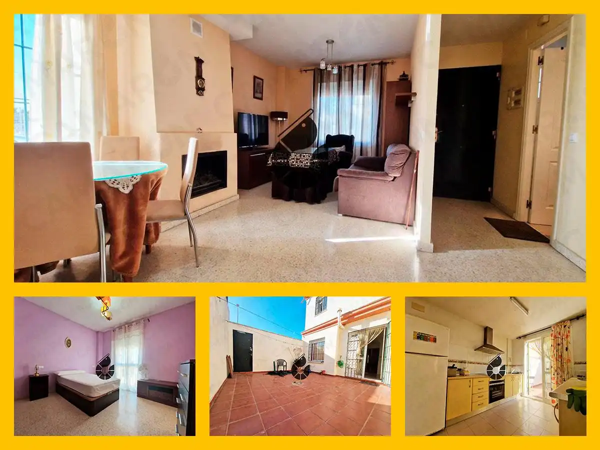 Vista exterior de Casa adosada en venta en Coria del Río con Terraza