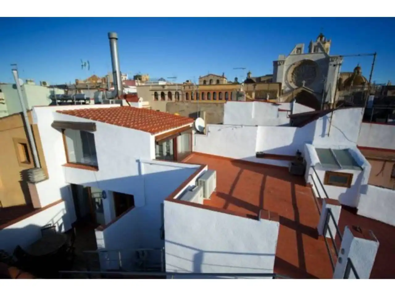 Terrasse von Dachboden zur Miete in San Rafael del Río mit Klimaanlage, Heizung und Parkett