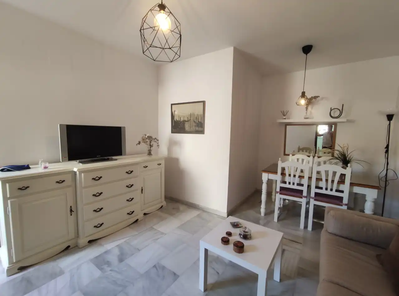Sala de estar de Piso de alquiler en Sanlúcar de Barrameda con Aire acondicionado, Calefacción y Terraza