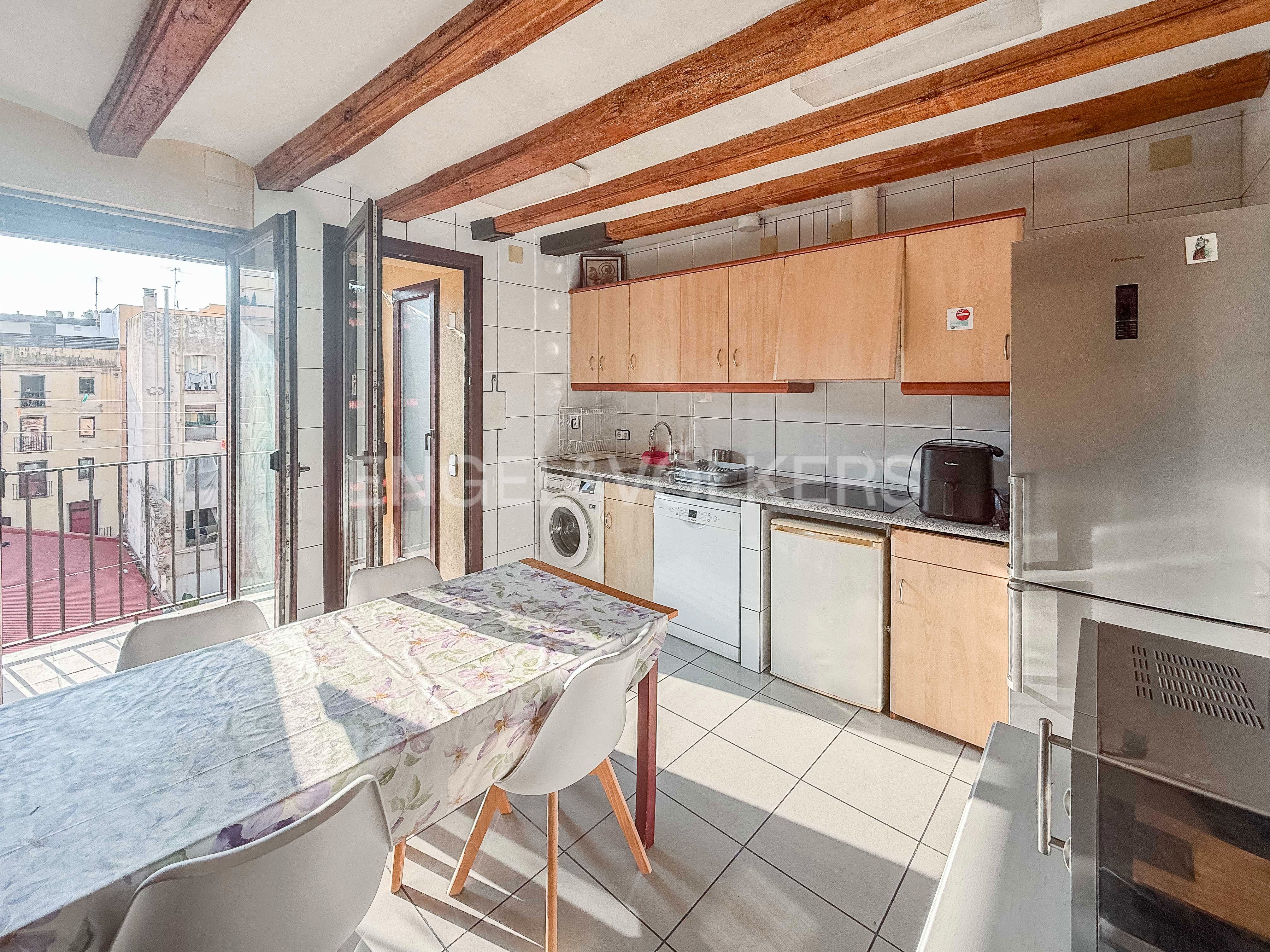 Kitchen of Apartment to rent in  Barcelona Capital  with Heating