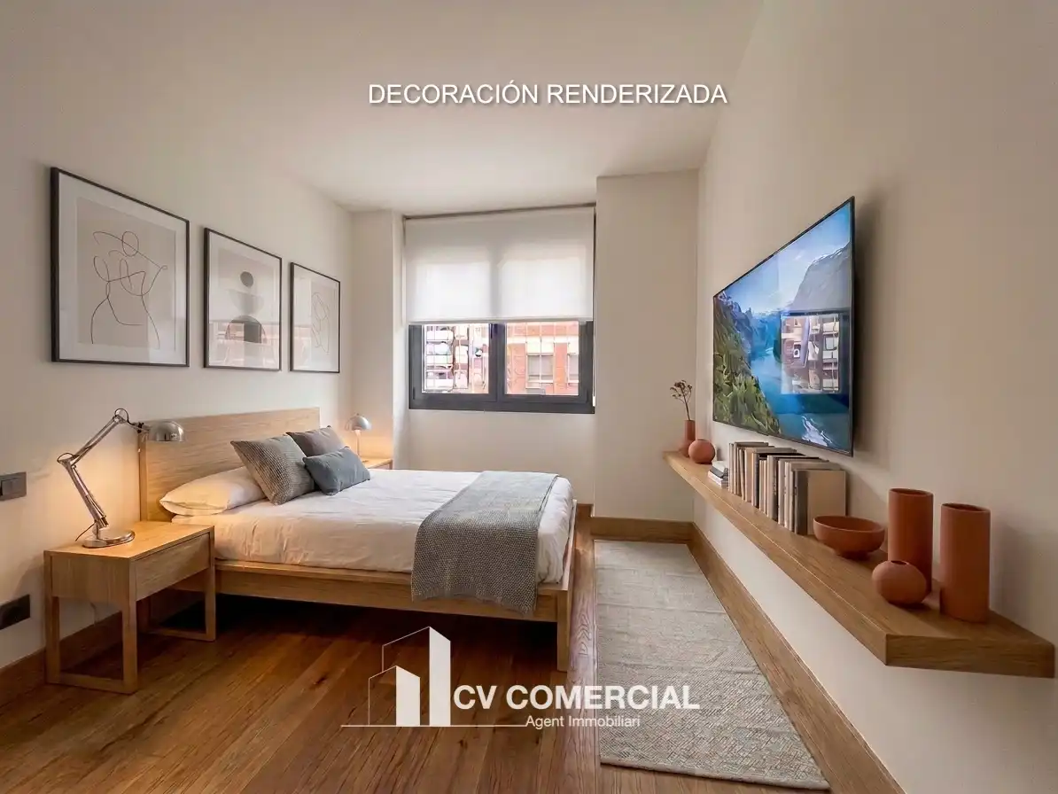 Bedroom of Flat for sale in Pallejà  with Air Conditioner, Heating and Parquet flooring