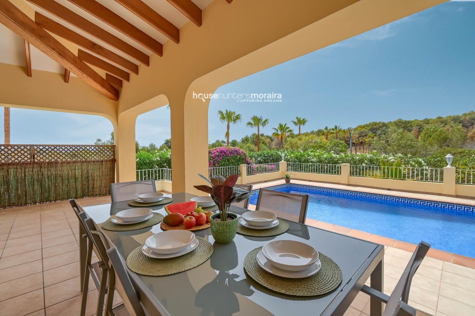 Terrace of House or chalet to rent in Moraira  with Air Conditioner, Heating and Private garden