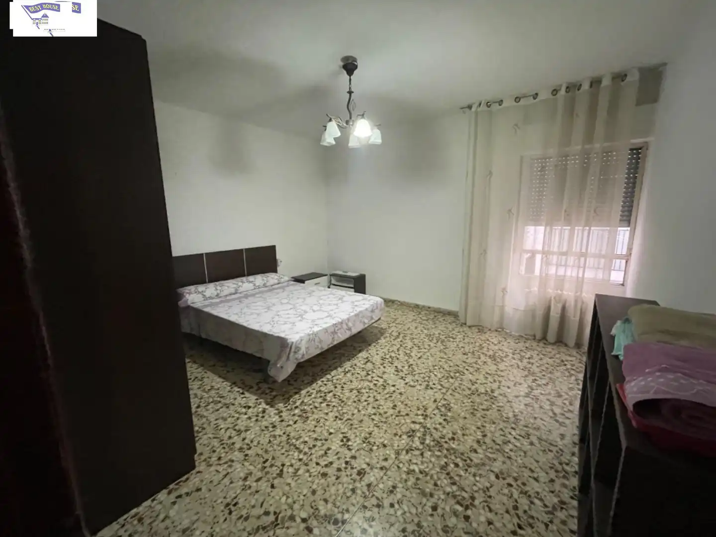 Schlafzimmer von Wohnung zur Miete in Albacete mit Heizung, Terrasse und Möbliert