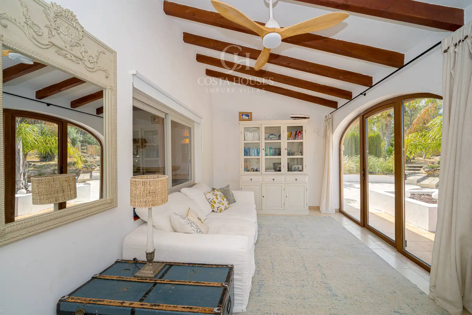 Sala d'estar de Casa o xalet en venda en Jávea / Xàbia amb Aire condicionat, Jardí privat i Terrassa