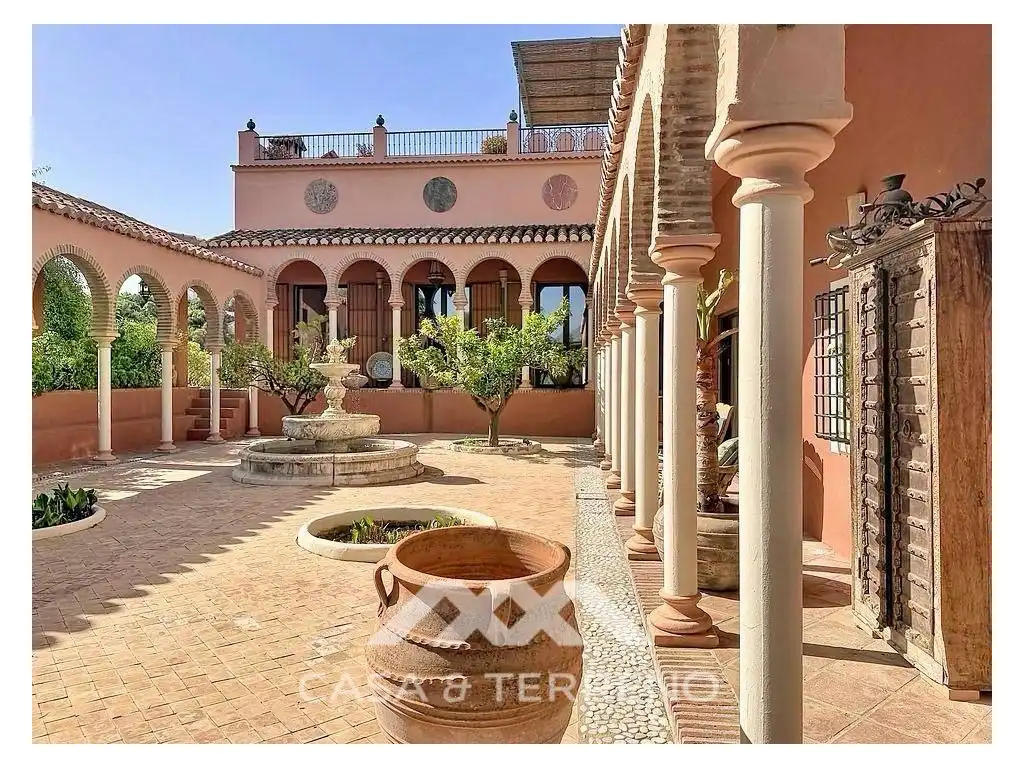 Terrassa de Casa o xalet en venda en Comares amb Aire condicionat, Terrassa i Piscina