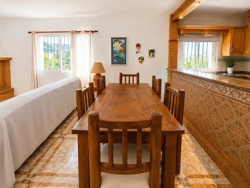 Esszimmer von Country house zum Verkauf in Málaga mit Klimaanlage, Heizung und Privatgarten