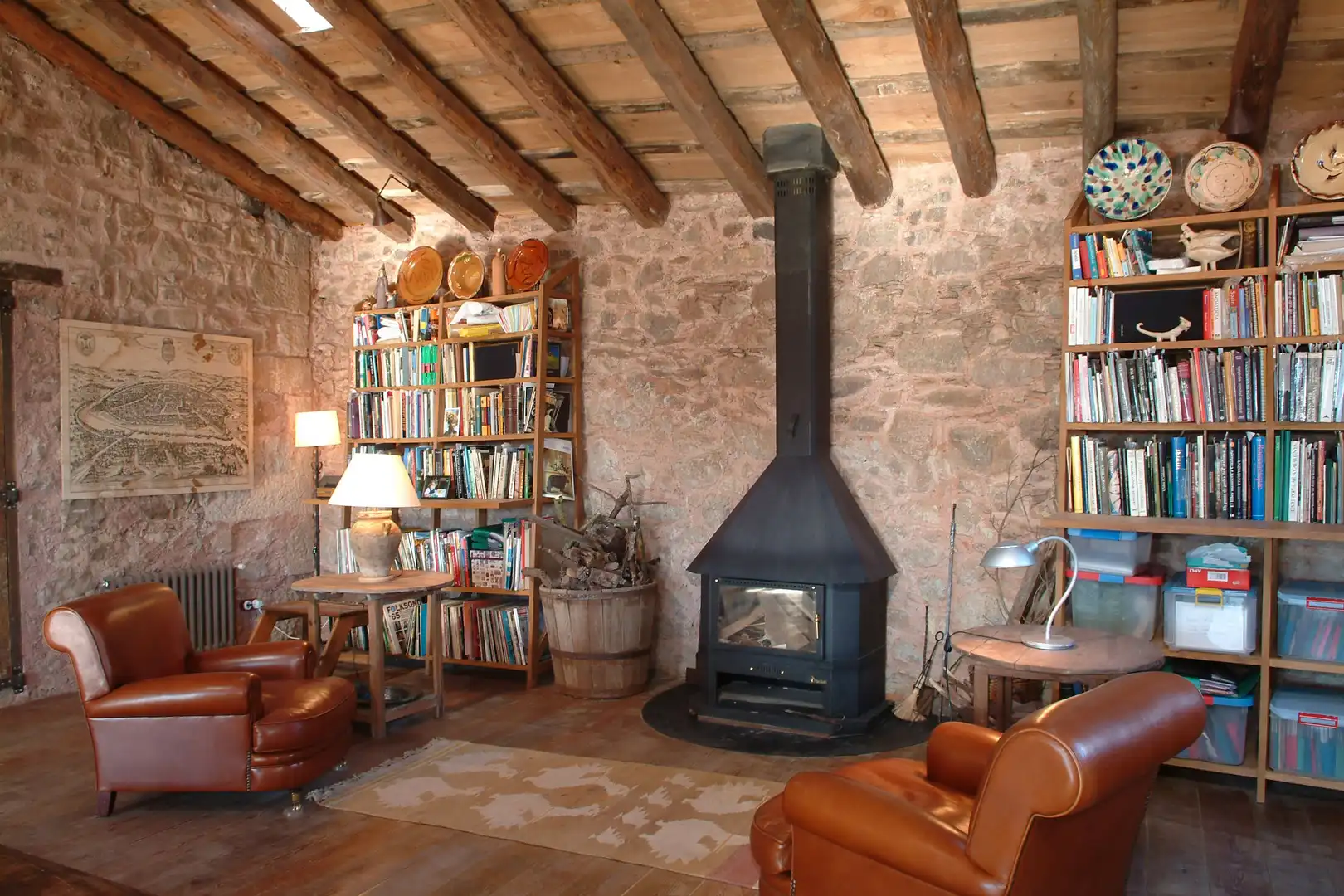 Sala de estar de Finca rústica en venta en Camprodon con Calefacción, Jardín privado y Terraza