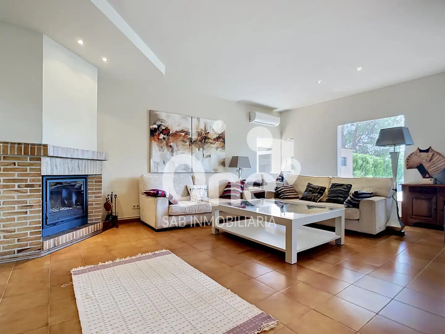 Sala de estar de Casa o chalet de alquiler en San Antonio de Benagéber con Aire acondicionado, Calefacción y Jardín privado