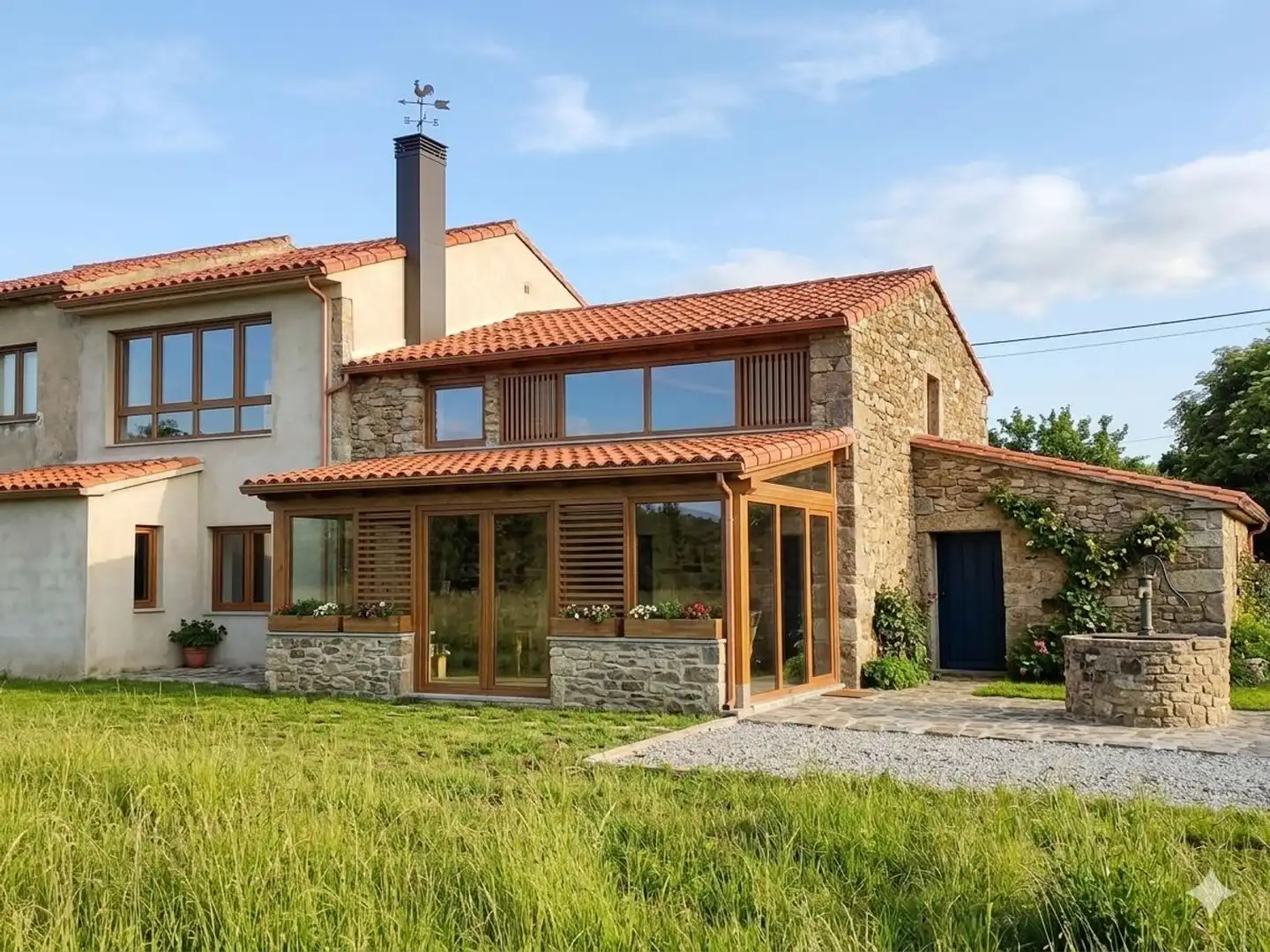 Vista exterior de Casa o chalet en venta en Castrillón con Trastero y Piscina