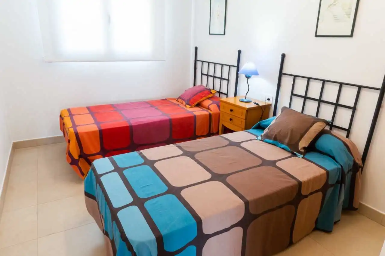 Bedroom of Apartments for rent in Benidorm  with Air Conditioner, Private garden and Terrace
