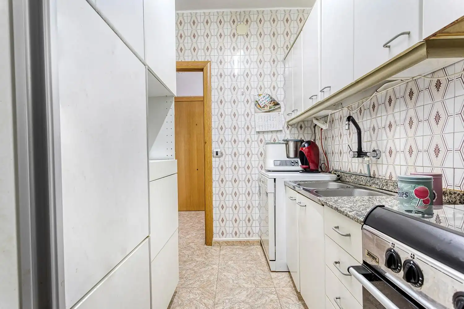 Küche von Wohnung zum Verkauf in Santa Margarida de Montbui mit Heizung, Terrasse und Abstellraum
