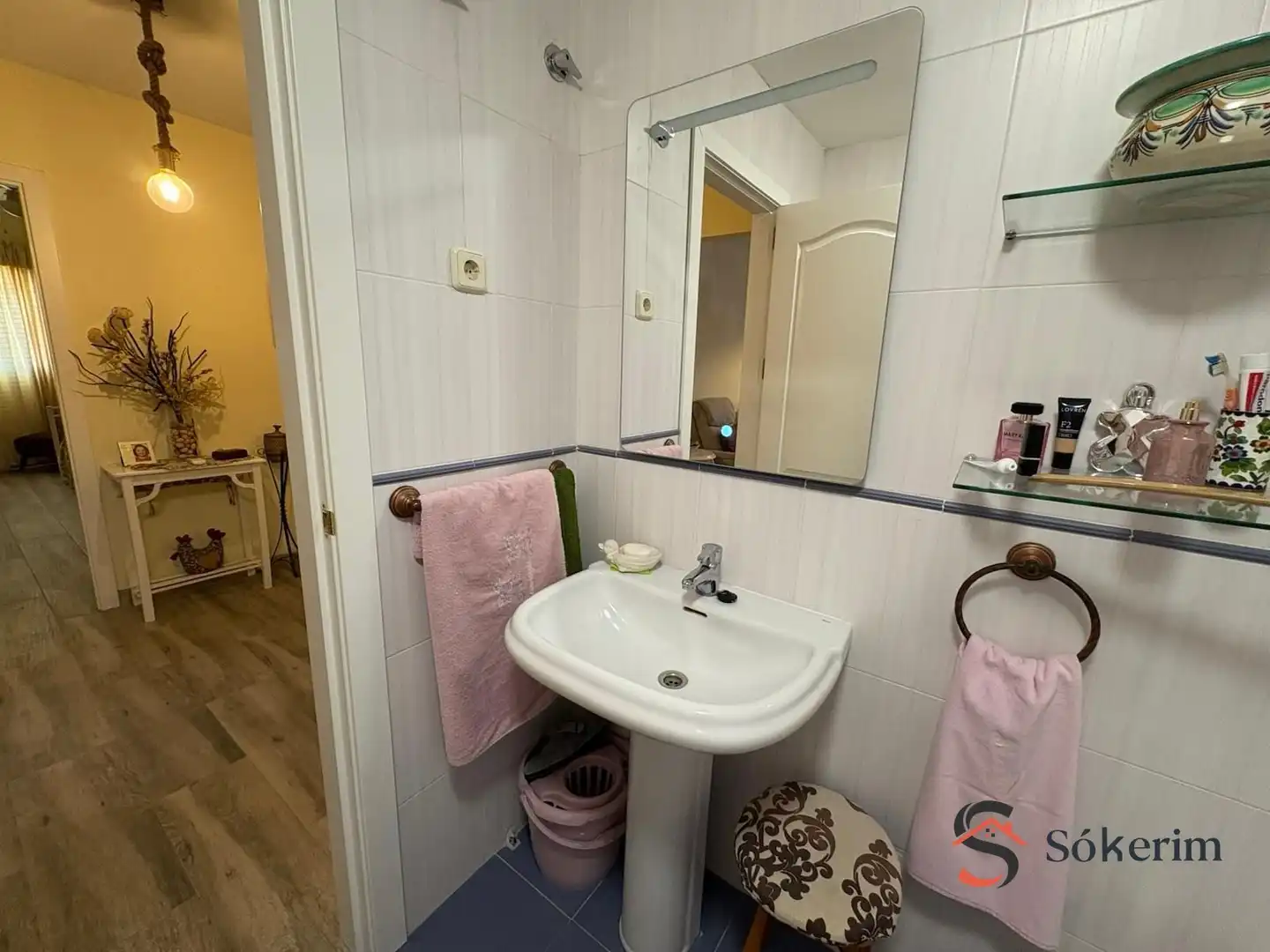 Badezimmer von Wohnung zum Verkauf in Alcabón mit Klimaanlage, Heizung und Privatgarten