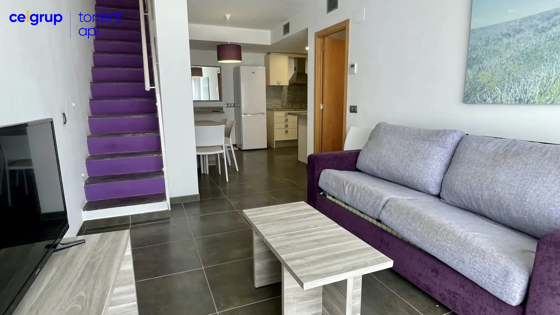 Sala de estar de Dúplex en venta en L'Estartit con Aire acondicionado, Terraza y Piscina