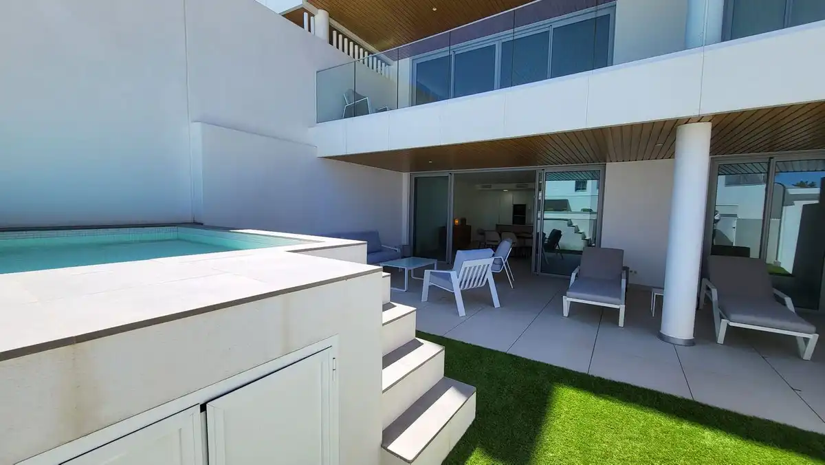 Terrasse von Wohnungen zur Miete in Mijas mit Klimaanlage, Terrasse und Abstellraum