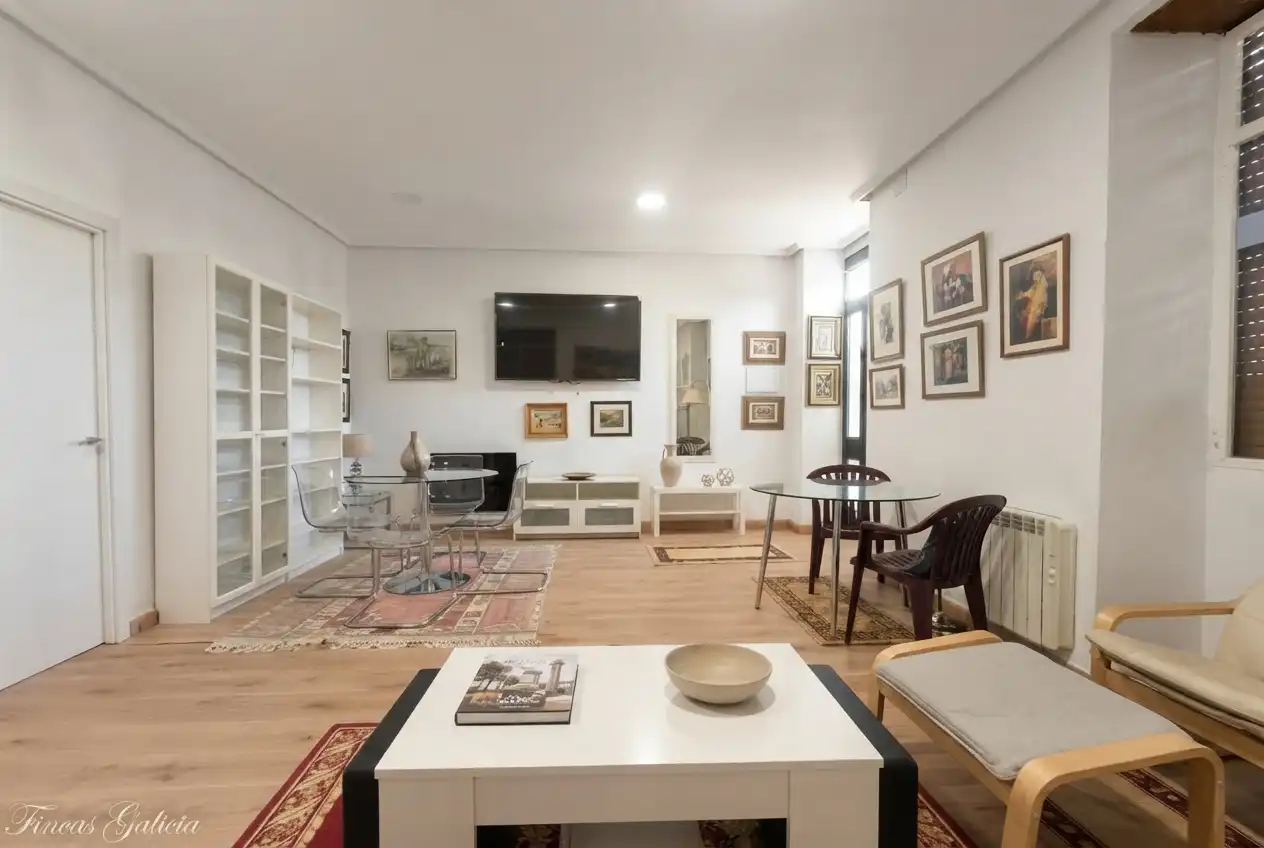 Living room of Flat for sale in Verín  with Furnished