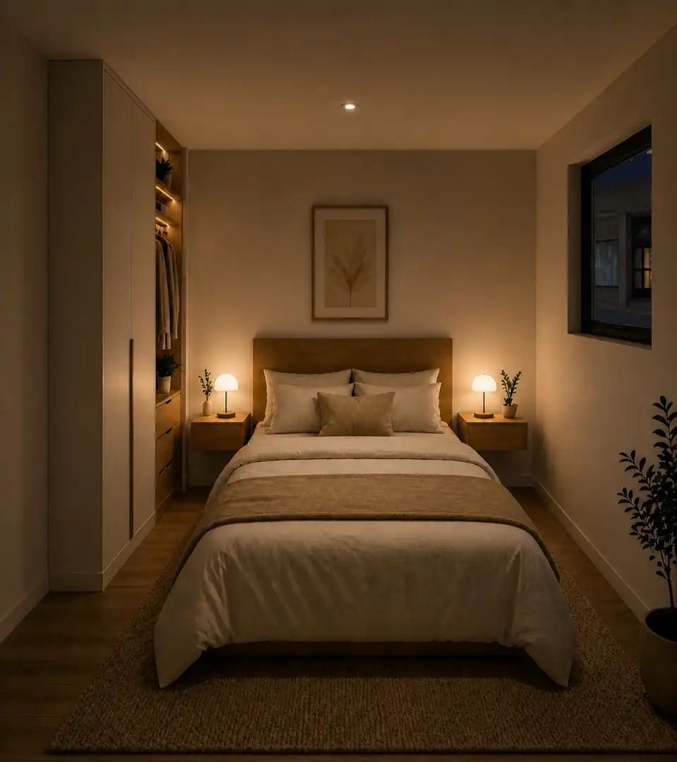 Schlafzimmer von Wohnungen zum Verkauf in Sanxenxo mit Klimaanlage, Heizung und Parkett