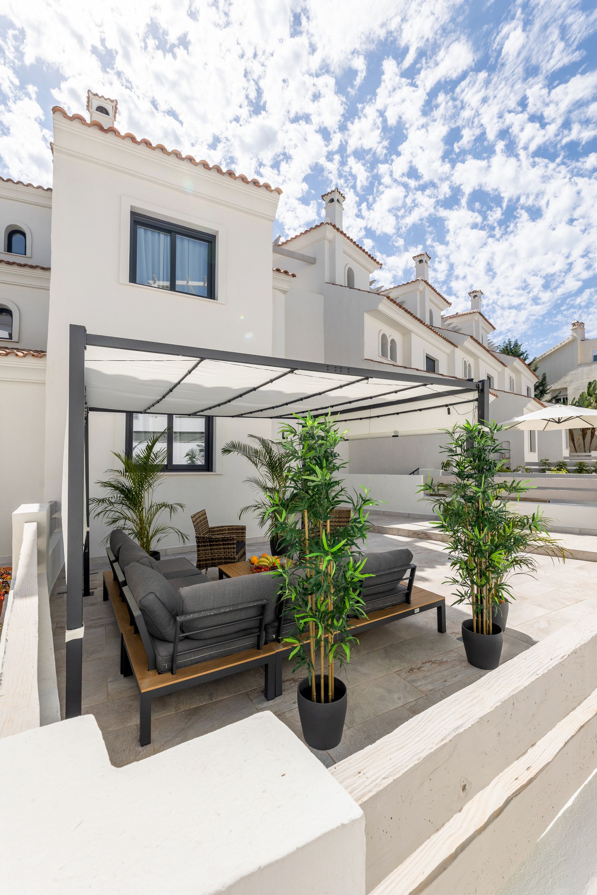 Terrace of Single-family semi-detached to rent in Estepona  with Air Conditioner, Private garden and Terrace