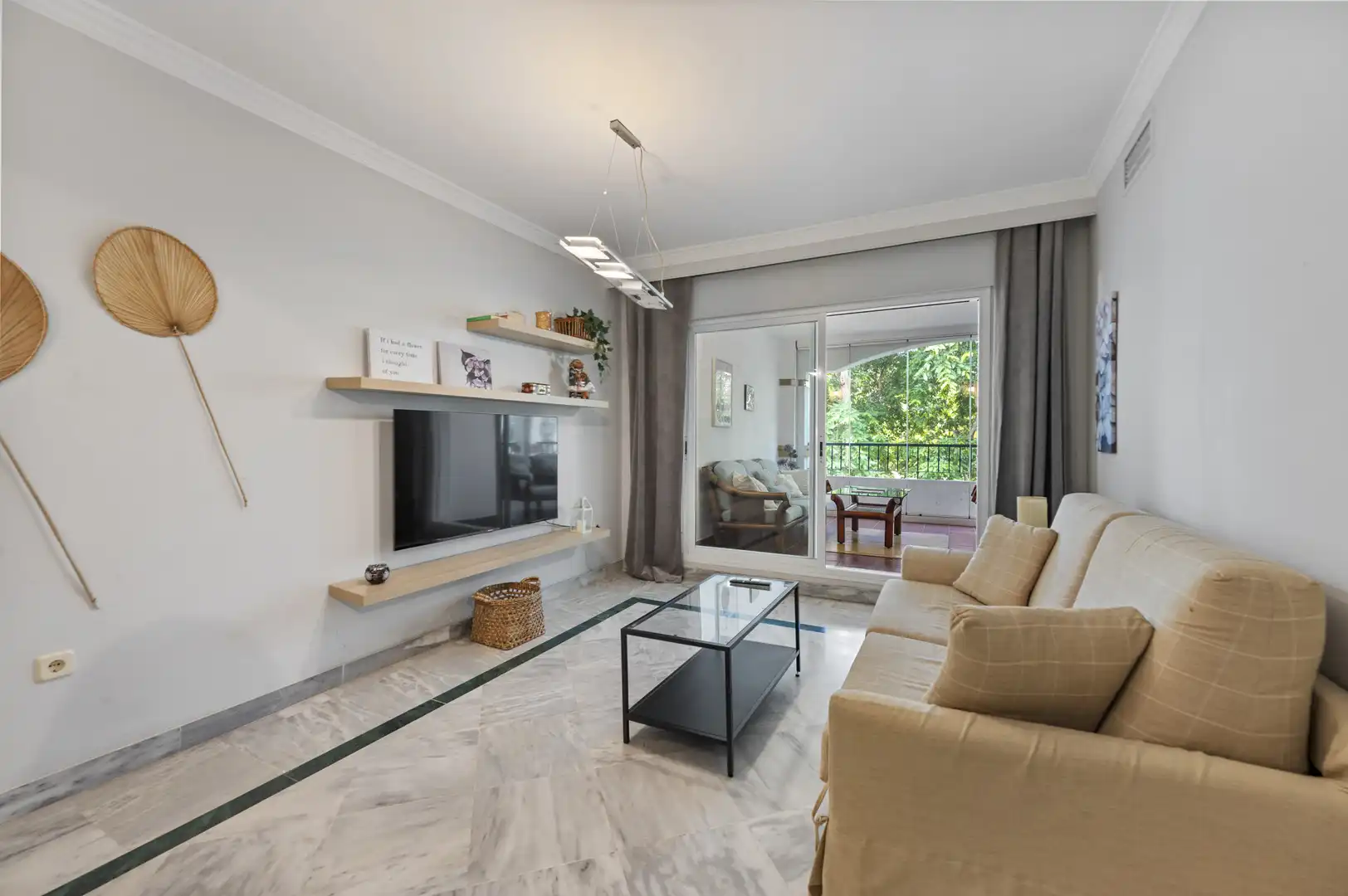 Living room of Apartments for rent in Marbella  with Terrace, Swimming Pool and Community pool