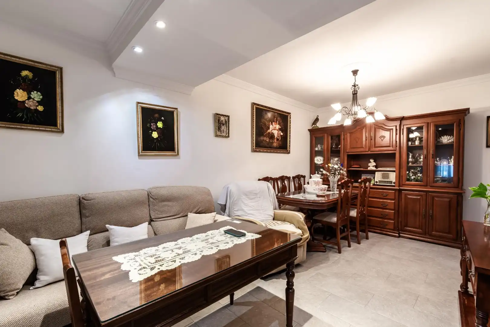 Sala de estar de Planta baja en venta en Jerez de la Frontera con Aire acondicionado y Jardín privado
