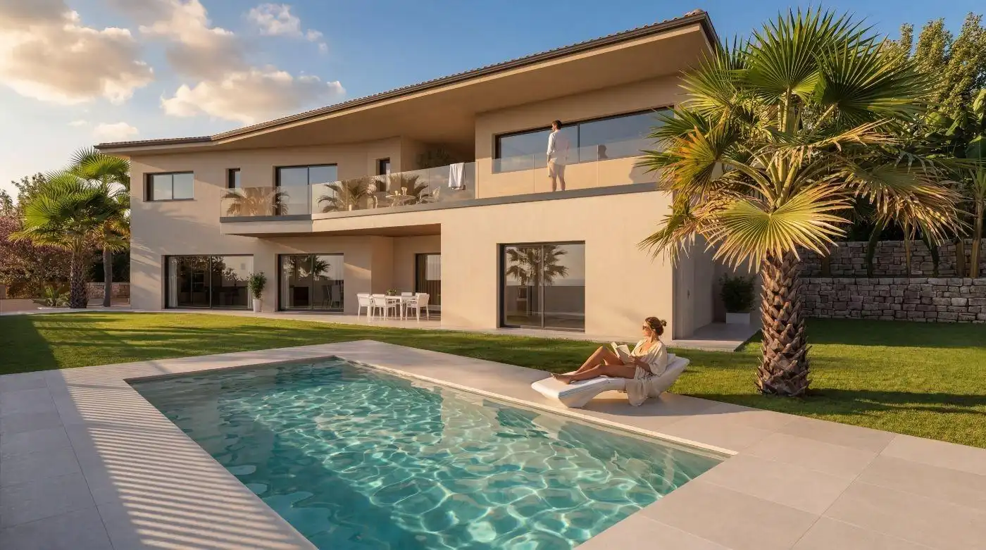 Piscina de Casa o chalet en venta en Sant Pol de Mar con Aire acondicionado, Calefacción y Jardín privado