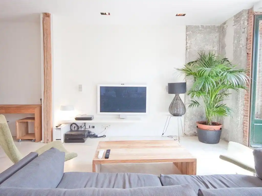 Sala d'estar de Apartament de lloguer en Madrid amb Aire condicionat, Calefacció i Moblat