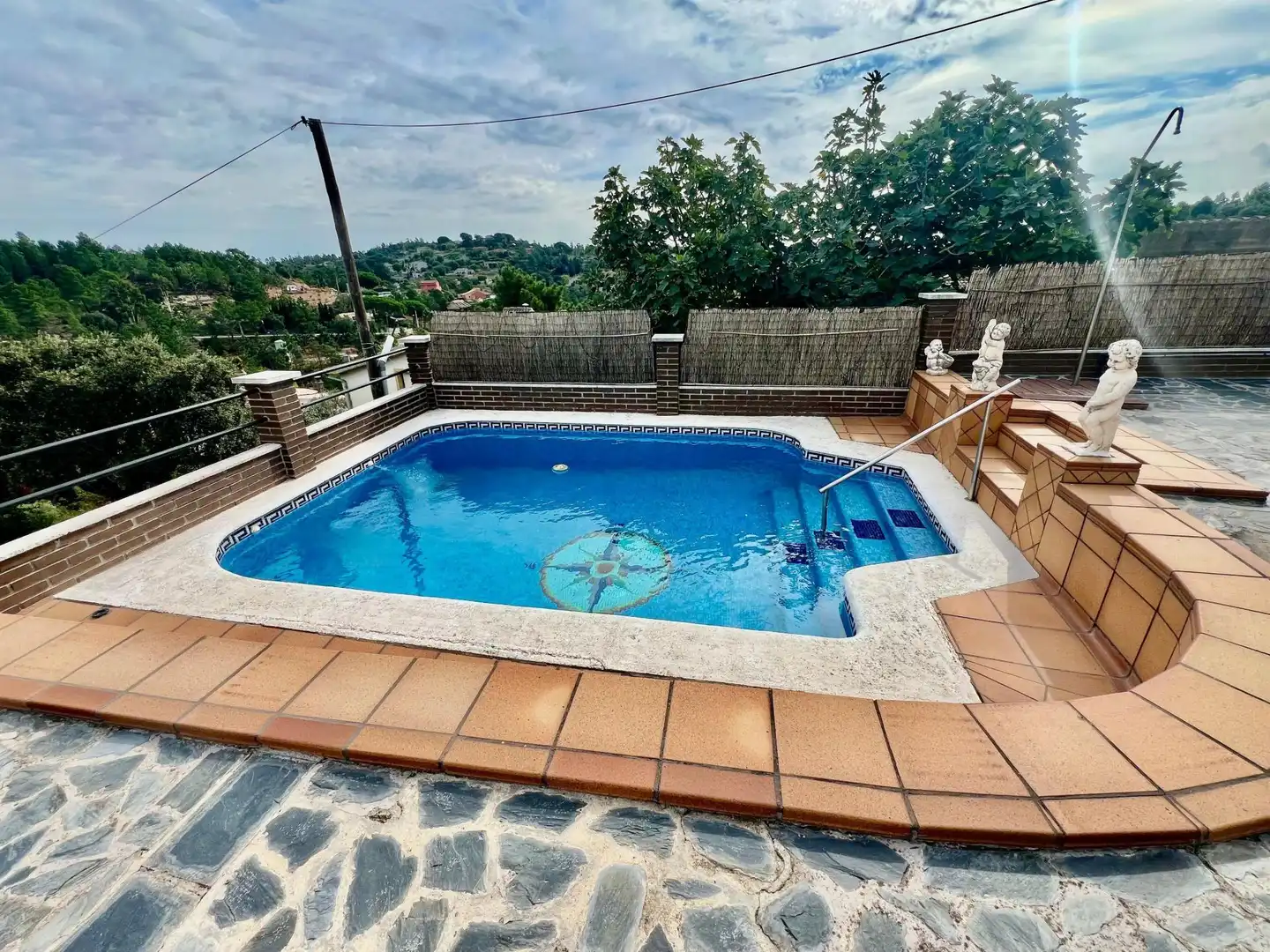 Piscina de Casa o xalet en venda en Riudarenes amb Aire condicionat, Terrassa i Piscina