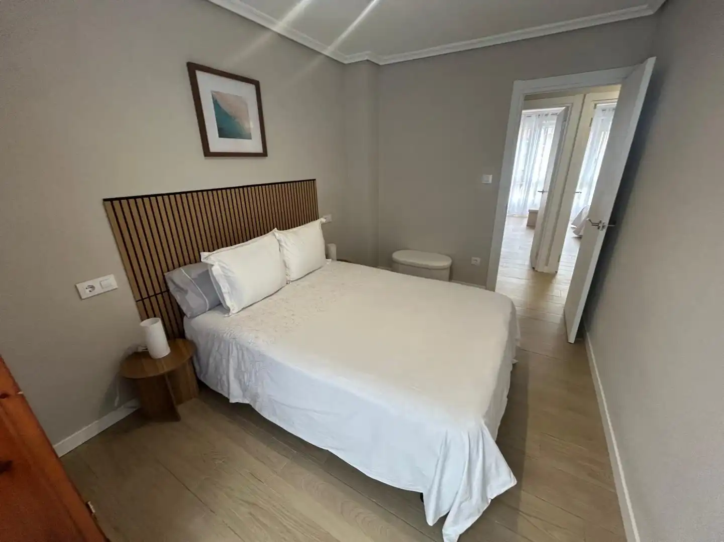 Schlafzimmer von Wohnung zur Miete in Cabezón de la Sal mit Heizung und Balkon